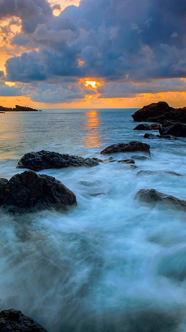 气势磅礴的大海